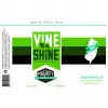 Green and black label design for Vine Shine.