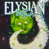 Playful green hop character with starry background.