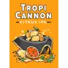 Tropi Cannon label featuring citrus fruits illustration.