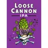 Purple label featuring Loose Cannon IPA design.