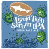 "Playful label design featuring shark and microbes."