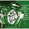 "60 Minute IPA label with green design elements"