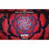 Colorful abstract floral design with swirls